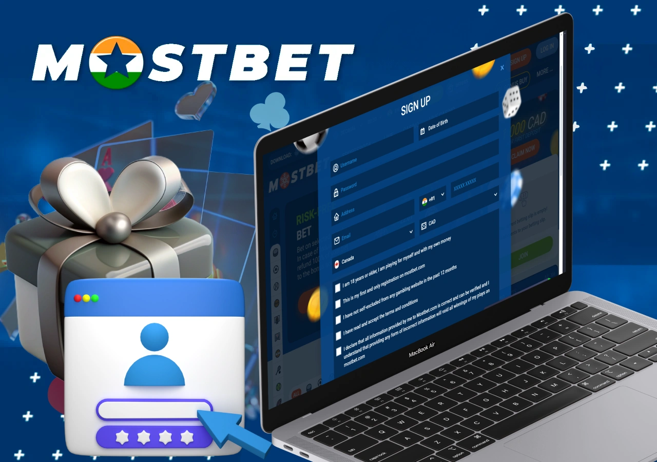 Process of signing up and receiving a 45,000 INR bonus